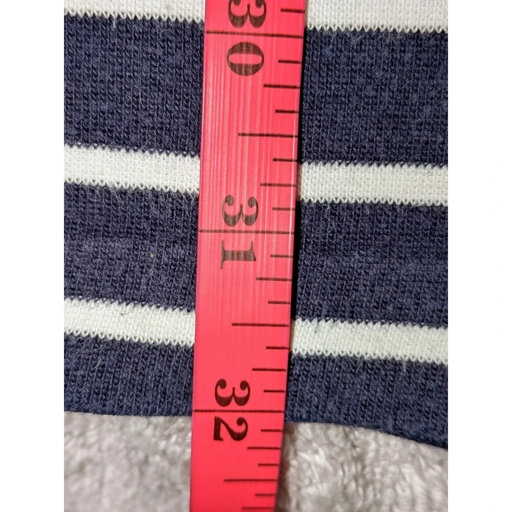 J. Crew Striped Long‎ Sleeve Tunic Shift Dress XL Blue White Maritime Nautical